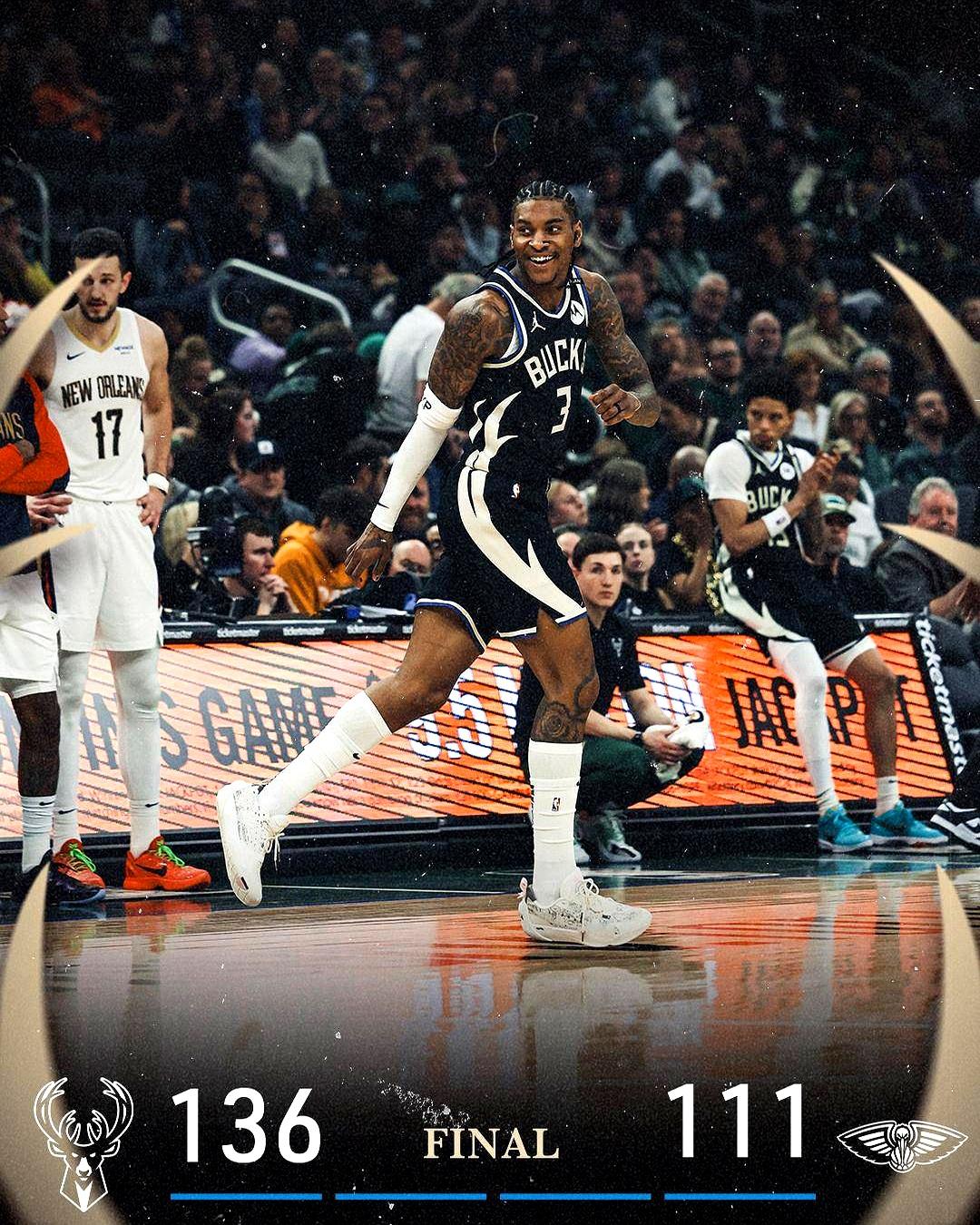 雄鹿主场击败热火,豪取三连胜 雄鹿主场击败热火,豪取三连胜